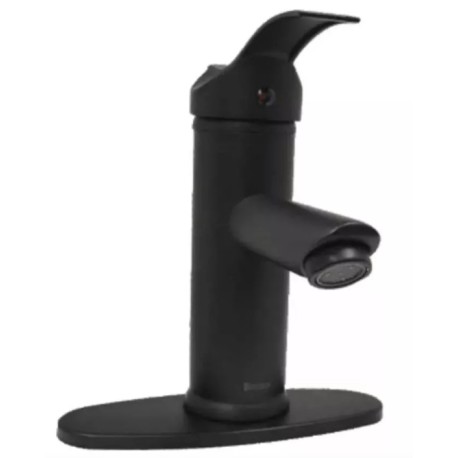 MEZCLADORA MONOMANDO P/LAVABO C/CHAPETON NEGRO RUGO 23 MNC