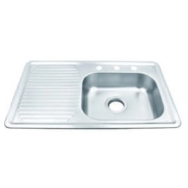 TARJA DE EMPOTRAR ACERO INOX IZQUIERDA 80X50 MUNICH (MUNTA-01I)