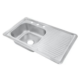 TARJA DE EMPOTRAR ACERO INOX DERECHA 80X50 MUNICH (MUNTA-01D)