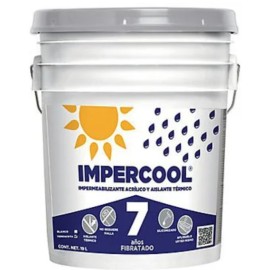 IMPERMEABILIZANTE IMPERCOOL FIBRATADO 7 AÑOS 19 L