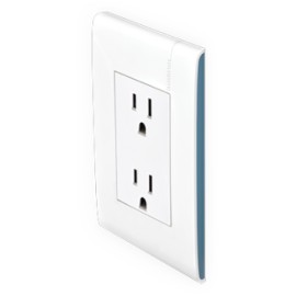 CONTACTO DUPLEX MODUS PRO CON PLACA BLANCA/AQUA E6028NAQPTL